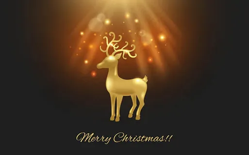 圣诞节金鹿背景
