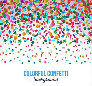 五彩纸屑背景