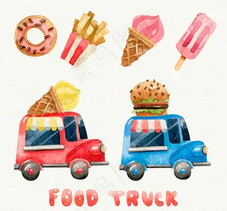 彩绘流动外卖车