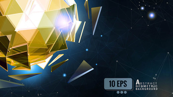 抽象立体球状背景