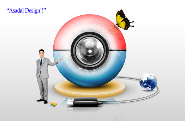 摄像头与职场人物