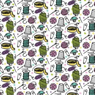 彩色针线无缝背景