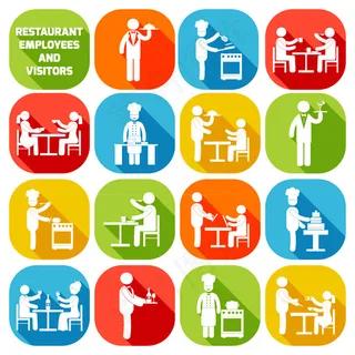 餐厅图标矢量,免抠元素