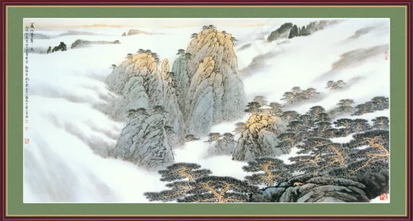 山水中堂画2 山水中堂画2