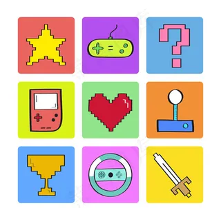 数码游戏元素图标,免抠元素