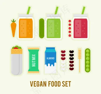 扁平化素食食品