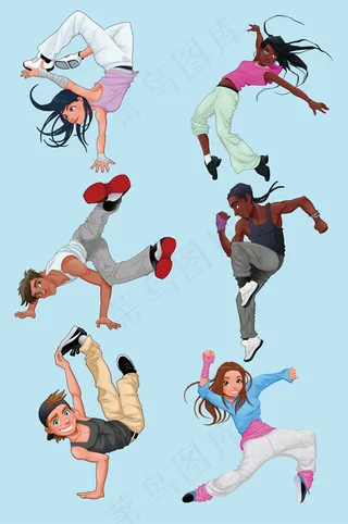 街舞动作素材