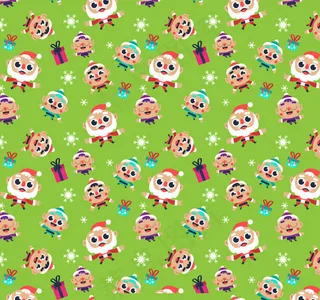 圣诞老人和孩子背景