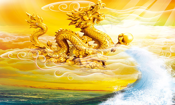 金龙艺术画(1772X1063(DPI:90))psd模版下载