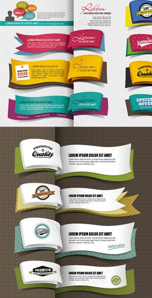 翻页彩带创意书签