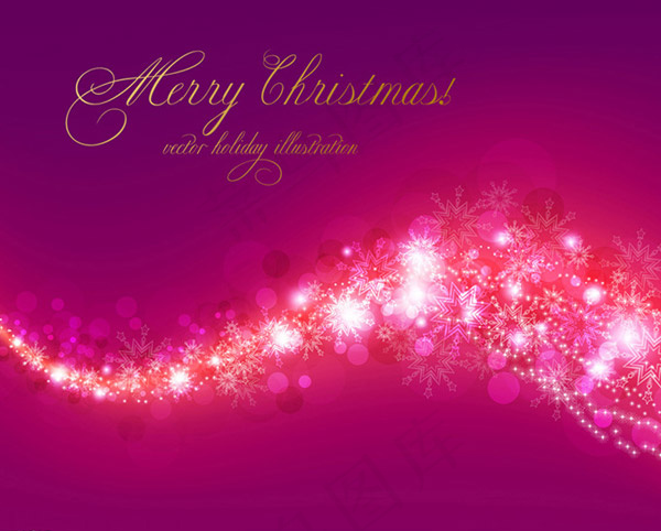 圣诞节绚丽卡片