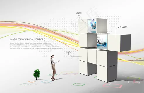 曲线与立方体美女 曲线与立方体美女