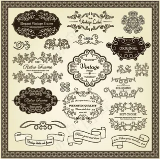 经典花纹标贴02 经典花纹标贴02