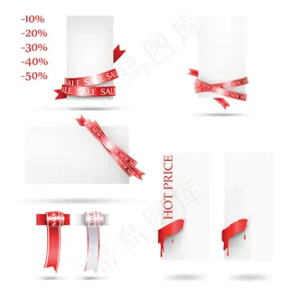 精美红线条矢量