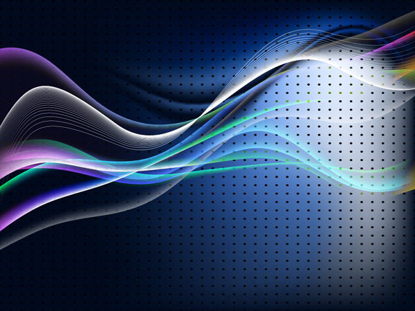 曲线波浪镂空背景