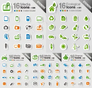 精美电子产品标贴