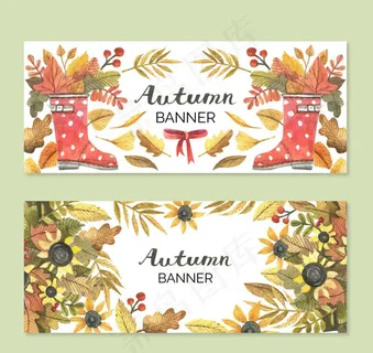 秋季元素banner