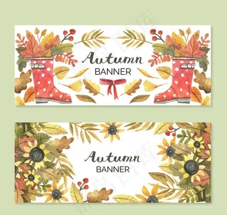 秋季元素banner