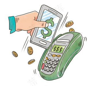 POS机付款的手臂