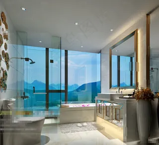 现代洗浴空间模型