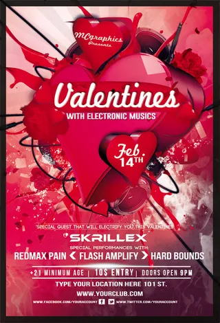 情人节时尚广告