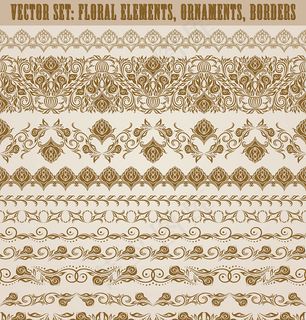 欧式古典花纹边框