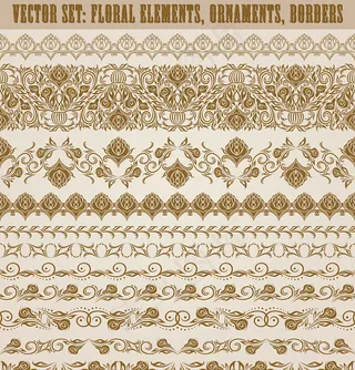 欧式古典花纹边框