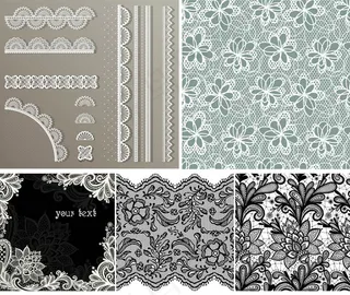 蕾丝底纹背景图案