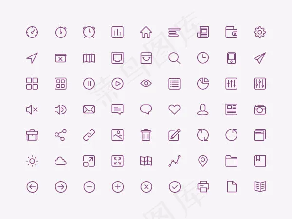 线条iconpsd模版下载