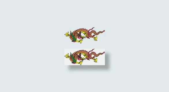 矢量彩色龙纹_35