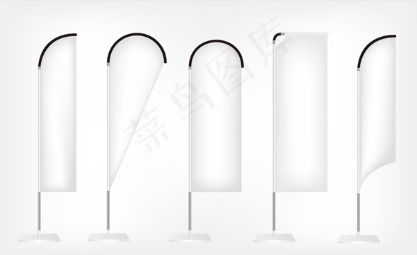 空白旗帜标语牌