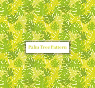 棕榈树叶无缝背景