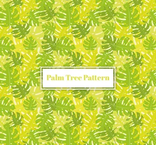 棕榈树叶无缝背景