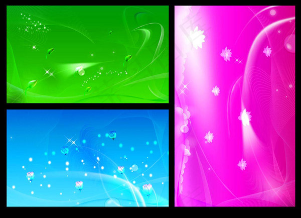 梦幻卡片背景,背景元素