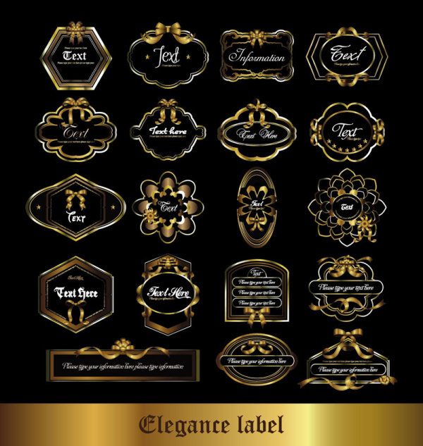 欧式花纹标签3,免抠元素