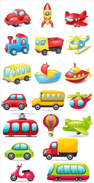 卡通玩具矢量