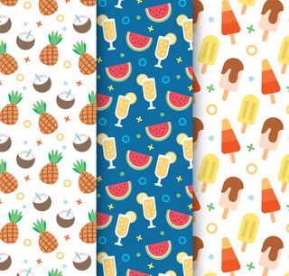 水果饮料无缝背景