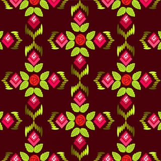 玫瑰花菱形背景