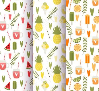 西瓜和饮料背景