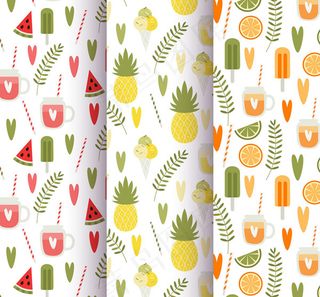 西瓜和饮料背景