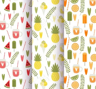 西瓜和饮料背景