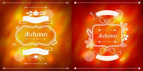 秋季广告海报ai矢量模版下载