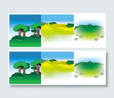 卡通风景矢量