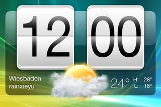 时间与天气界面