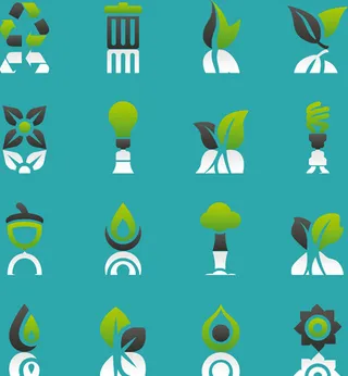 绿灰配搭的简约图