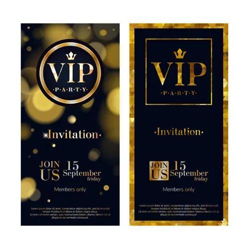 VIP邀请函eps,ai矢量模版下载