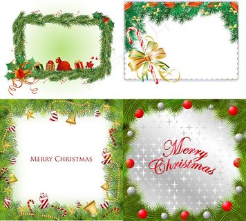 圣诞元素边框