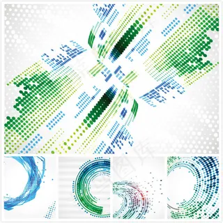 几何图形组合背景