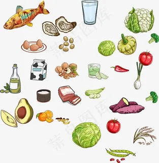 一堆食品食物 一堆食品食物
