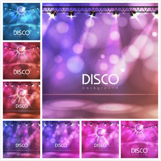 灯光下的舞台背景